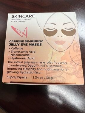 Caffeine De-Puffing Jelly Eye Masks LASplash Cosmetics Skincare- NIB Sealed